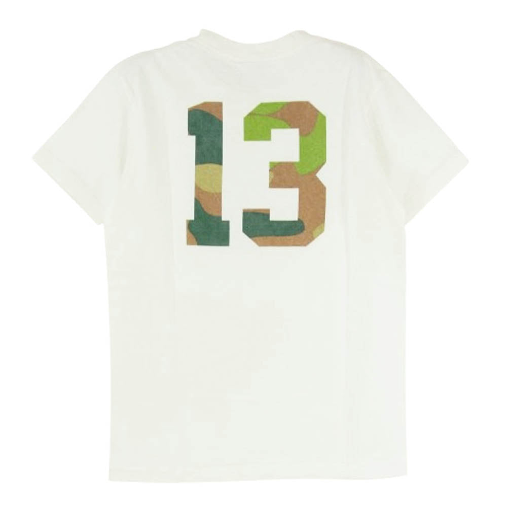 TMT ティーエムティー TCS-S13SP07 TMT CAMOUFLAGE 迷彩柄 ロゴ コットン 半袖 Tシャツ オフホワイト系 S【新古品】【未使用】【中古】