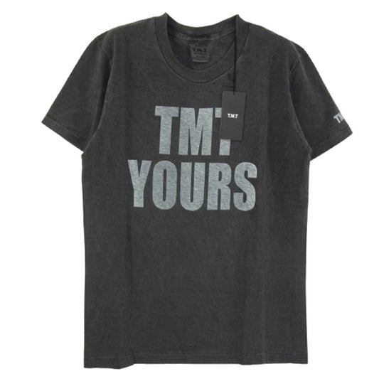 TMT ティーエムティー TCS-S13SP70 TMT YOURS ロゴ コットン 半袖 Tシャツ ブラック系 S【新古品】【未使用】【中古】