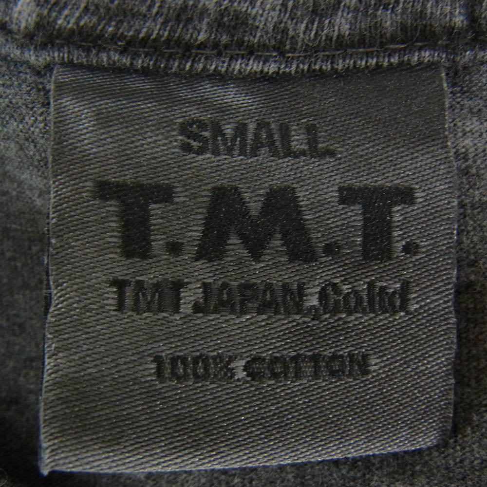 TMT ティーエムティー TCS-S13SP70 TMT YOURS ロゴ コットン 半袖 Tシャツ ブラック系 S【新古品】【未使用】【中古】