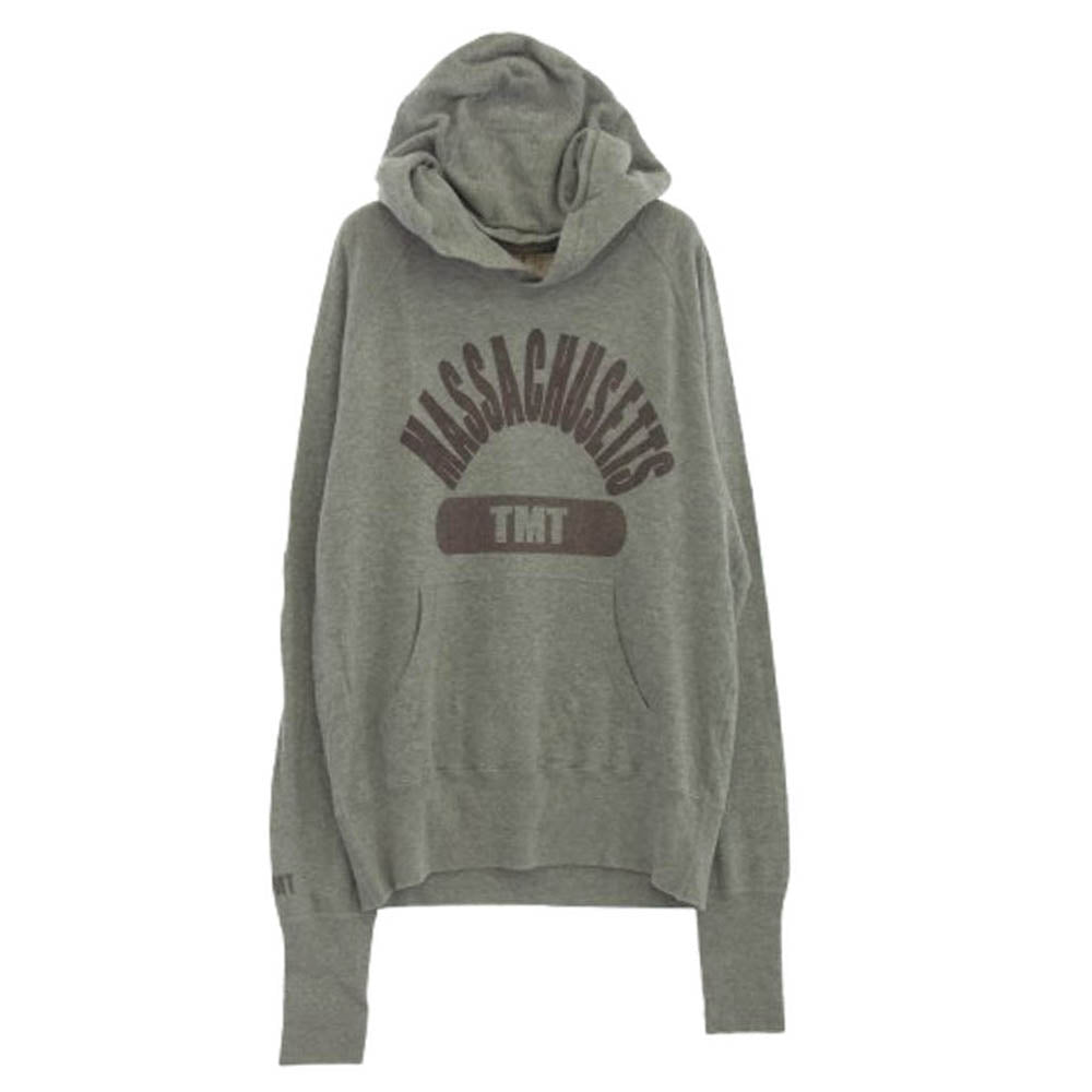 TMT ティーエムティー カレッジ ロゴ コットン パーカー グレー系 M【中古】