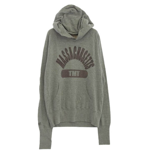 TMT ティーエムティー カレッジ ロゴ コットン パーカー グレー系 M【中古】