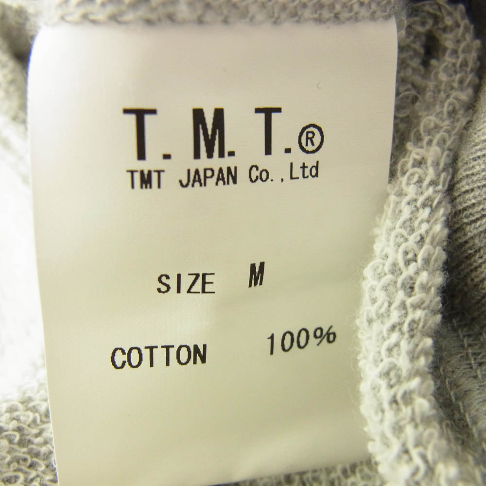TMT ティーエムティー カレッジ ロゴ コットン パーカー グレー系 M【中古】