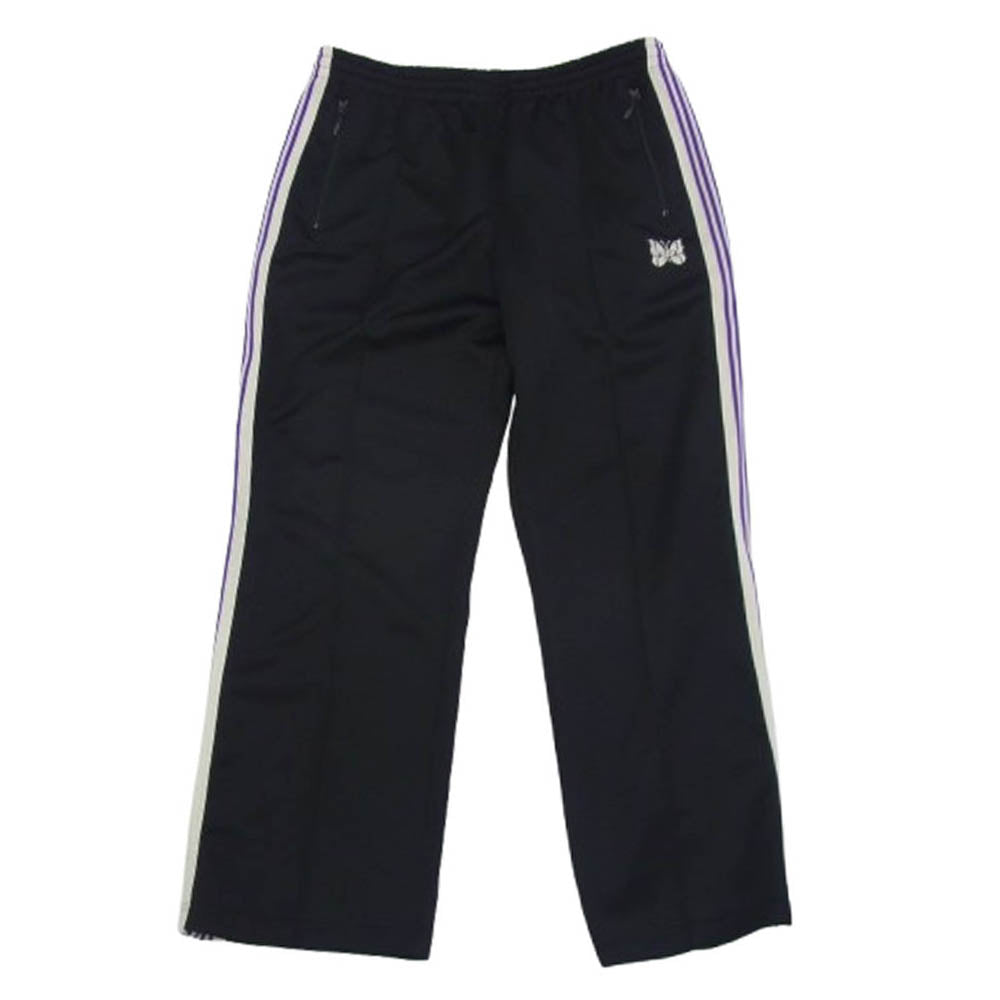 Needles ニードルス MR413 Track Pants パピヨン刺繍 サイドライン トラックパンツ ブラック系 M【中古】