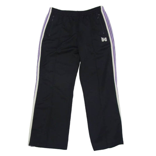 Needles ニードルス MR413 Track Pants パピヨン刺繍 サイドライン トラックパンツ ブラック系 M【中古】