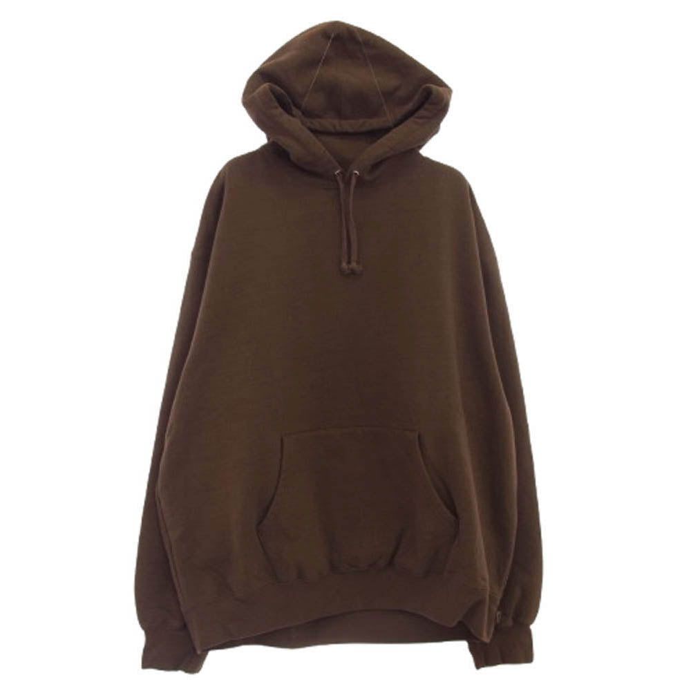 Supreme シュプリーム 24AW Satin Applique Hooded Sweatshirt サテン アップリケ フーデッド スウェットシャツ フーディ パーカー ブラウン系 XL【中古】