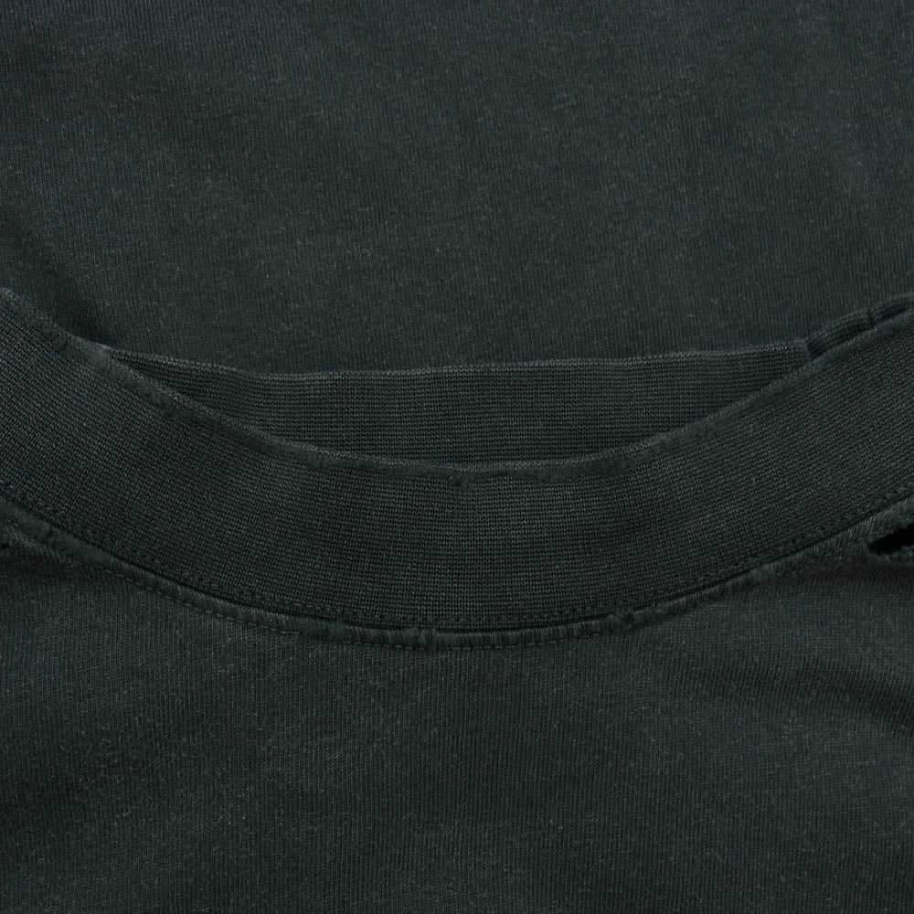 BALENCIAGA バレンシアガ 25SS 787349 TRVS8 Liquefied T-Shirt Oversized リキファイド ロゴ オーバーサイズ Tシャツ 半袖カットソー ダークグレー系 L【中古】