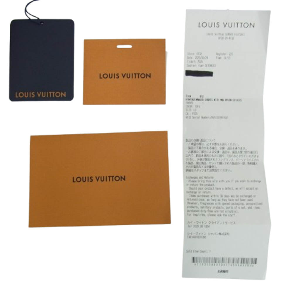 LOUIS VUITTON ルイ・ヴィトン 25SS 1AHVPK ショーツウィズモノグラムナイロンディテール ショーツ ショートパンツ ホワイト系 L【新古品】【未使用】【中古】