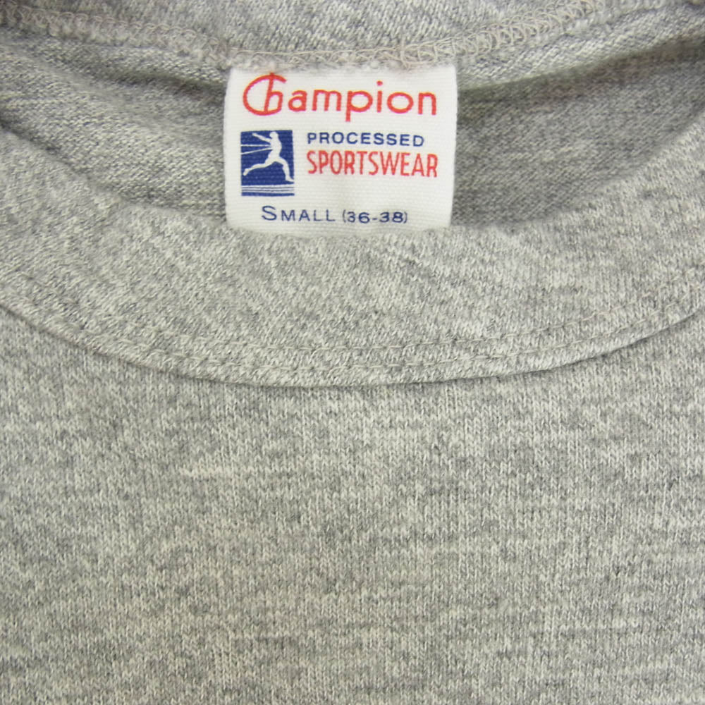 Champion チャンピオン C8-B302 × TMT ティーエムティー GO HOME プリント Tシャツ 半袖カットソー グレー系 S【新古品】【未使用】【中古】
