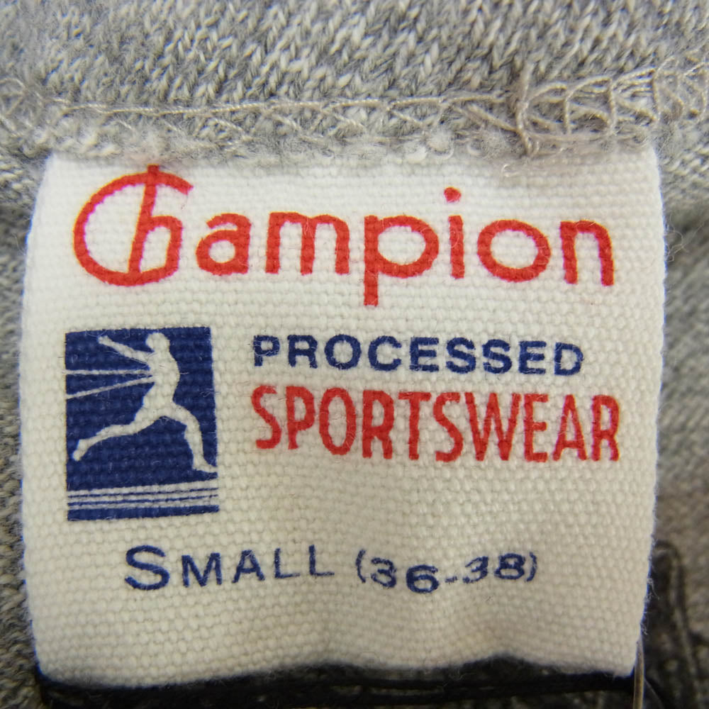 Champion チャンピオン C8-B302 × TMT ティーエムティー GO HOME プリント Tシャツ 半袖カットソー グレー系 S【新古品】【未使用】【中古】