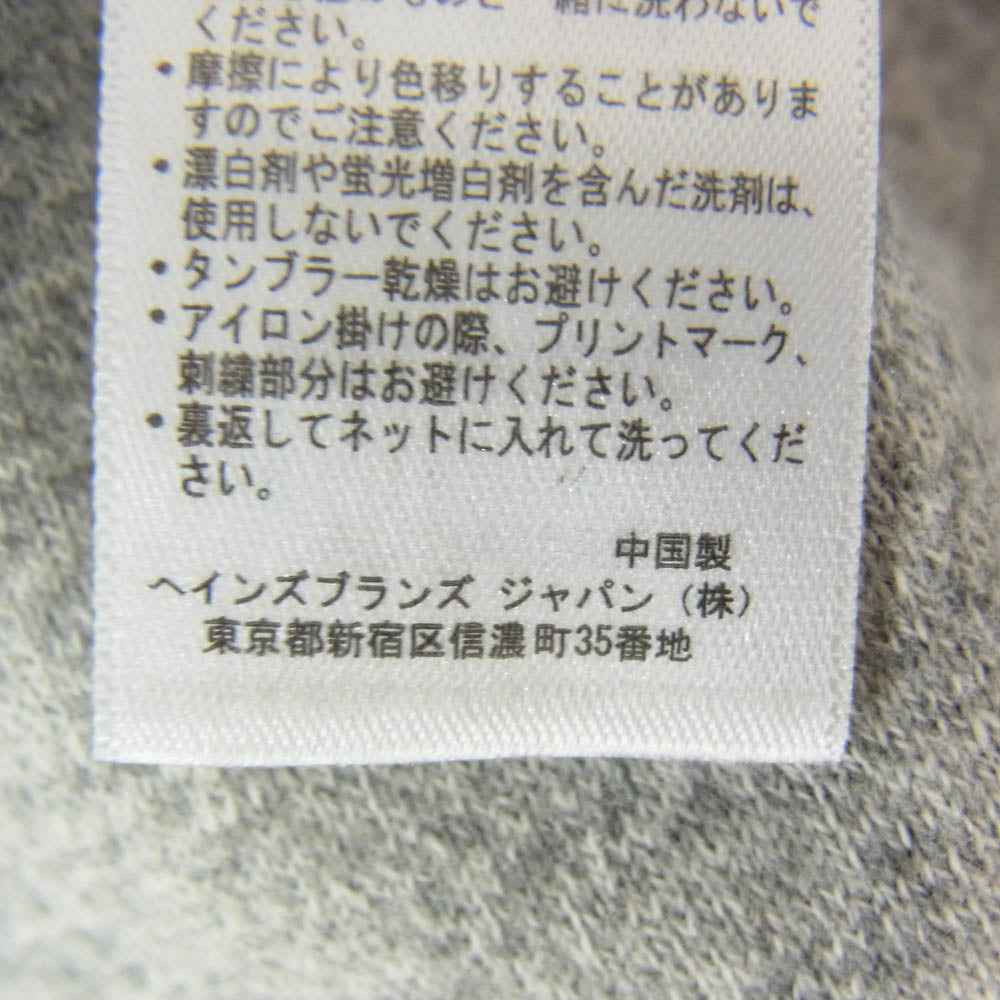 Champion チャンピオン C8-B302 × TMT ティーエムティー GO HOME プリント Tシャツ 半袖カットソー グレー系 S【新古品】【未使用】【中古】
