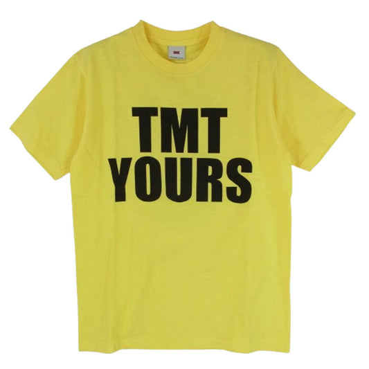 TMT ティーエムティー TMT YOURSロゴ コットン 半袖 Tシャツ イエロー系 S【新古品】【未使用】【中古】