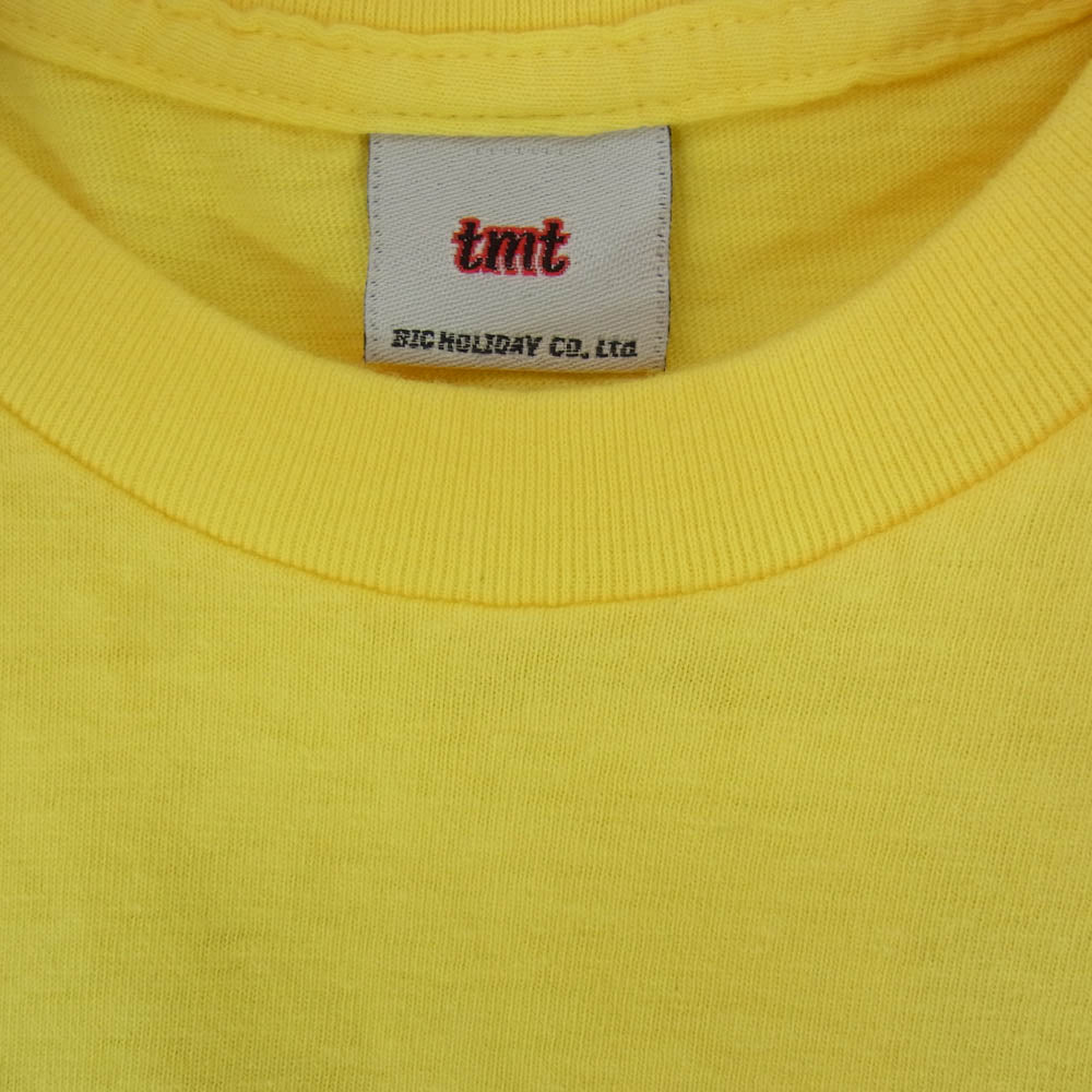 TMT ティーエムティー TMT YOURSロゴ コットン 半袖 Tシャツ イエロー系 S【新古品】【未使用】【中古】