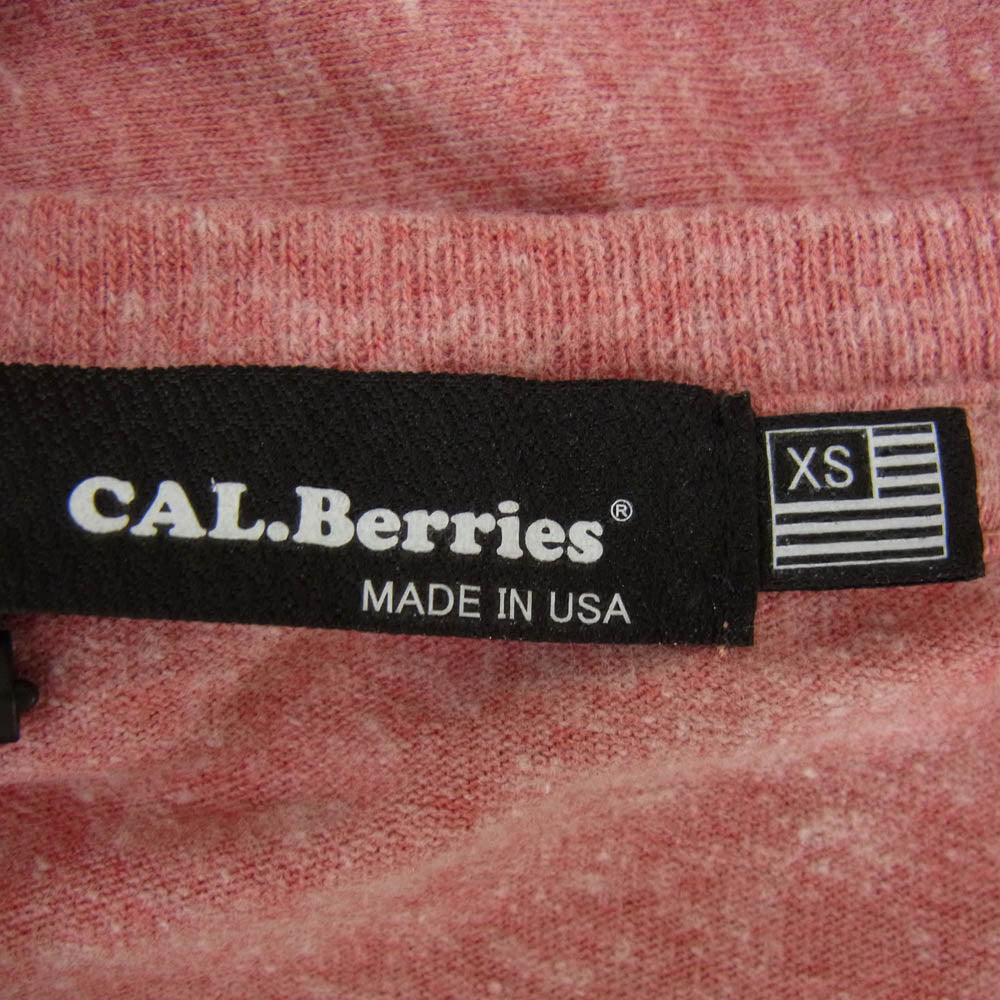 カルベリーズ 35TJ001 無地 Tシャツ 半袖 カットソー レッド系 XS【新古品】【未使用】【中古】