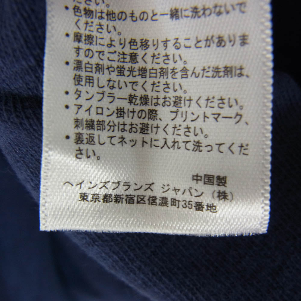 Champion チャンピオン C8-B301 × TMT ティーエムティー プリント Tシャツ 半袖カットソー ネイビー系 S【新古品】【未使用】【中古】