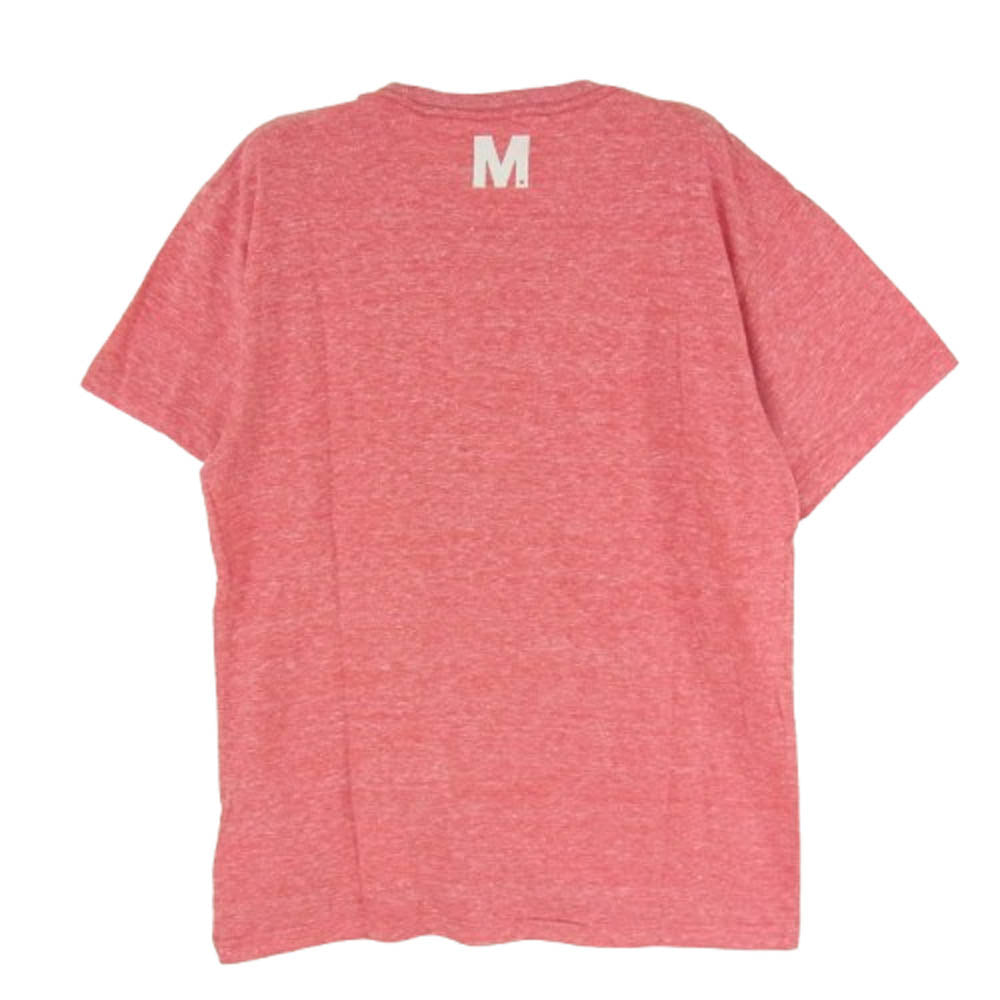 エム 13HS-MST004 フロントロゴ プリント Tシャツ 半袖カットソー レッド系 M【新古品】【未使用】【中古】