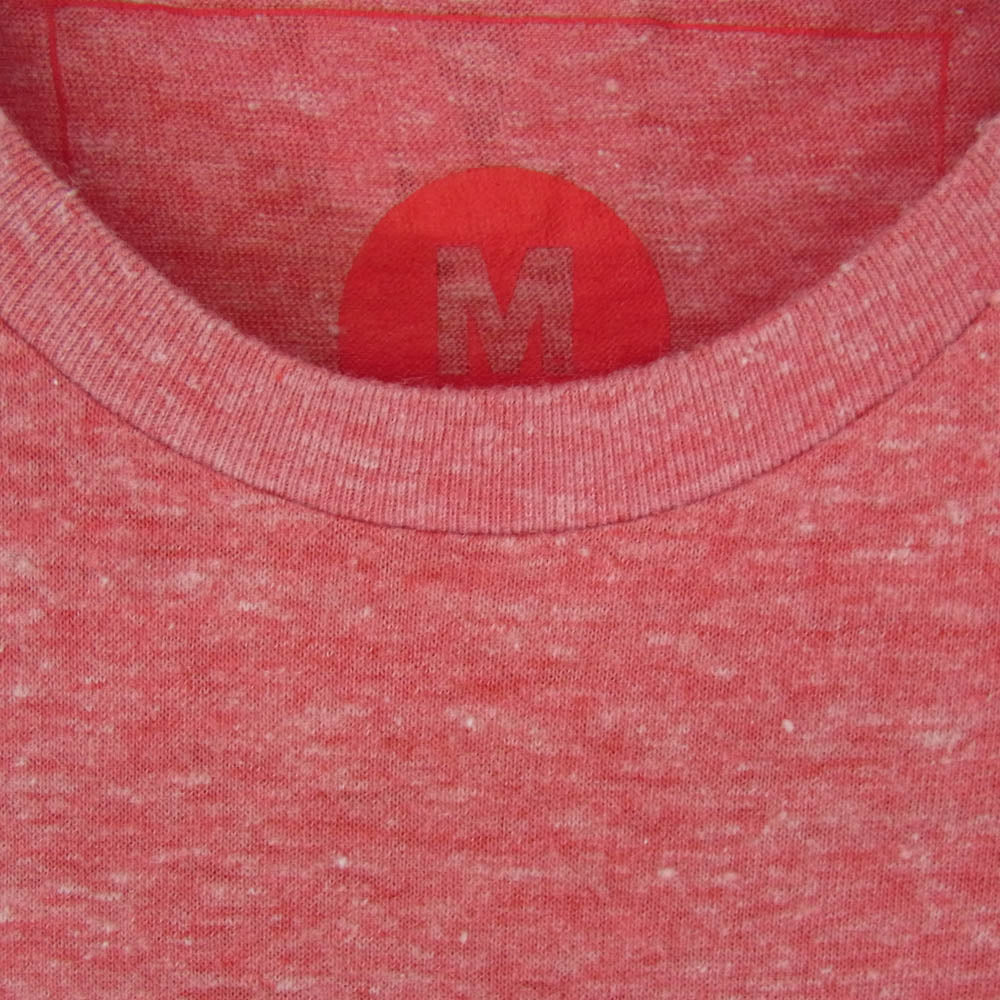 エム 13HS-MST004 フロントロゴ プリント Tシャツ 半袖カットソー レッド系 M【新古品】【未使用】【中古】