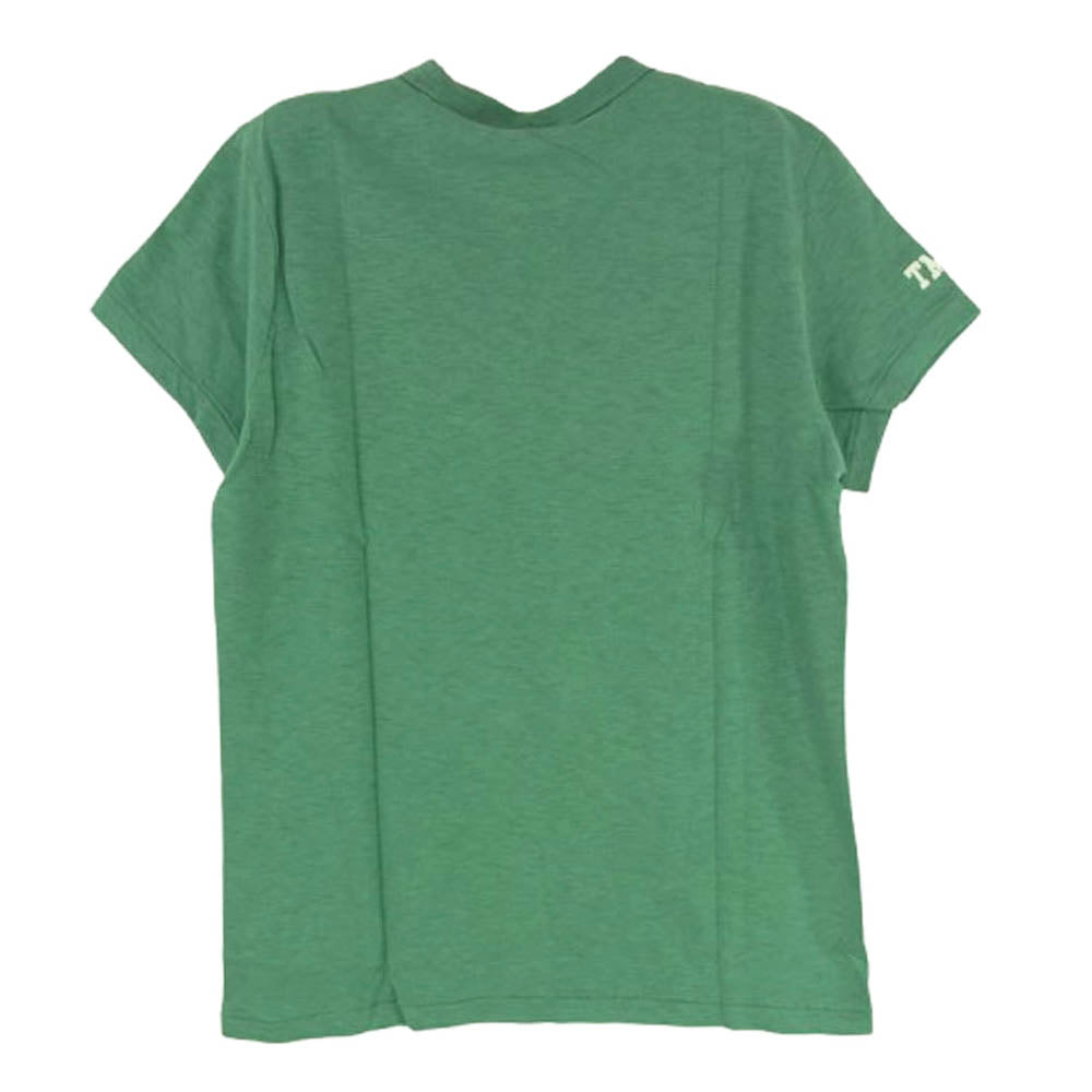 Champion チャンピオン × TMT ティーエムティー プリント Tシャツ 半袖カットソー グリーン系 S【新古品】【未使用】【中古】
