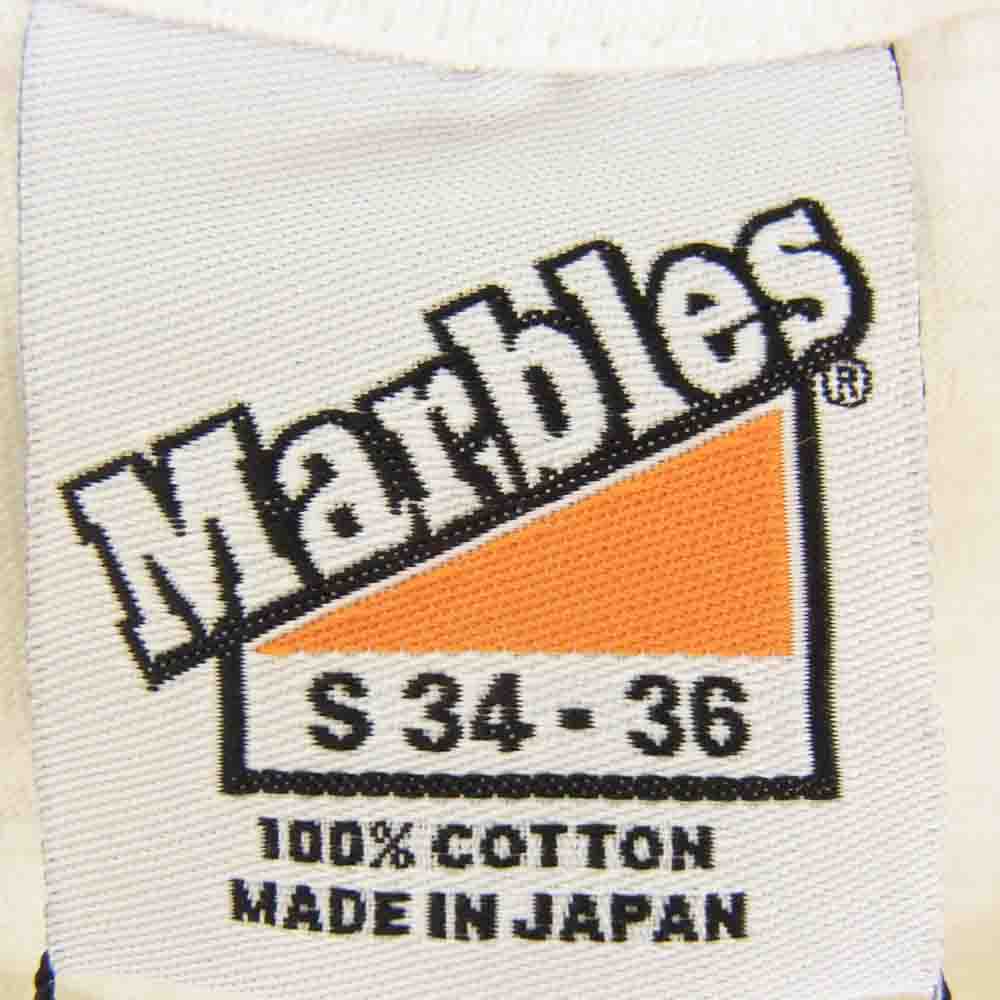 MARBLES マーブルズ C8-B301 フロントロゴ プリント Tシャツ 半袖カットソー ホワイト系 S【新古品】【未使用】【中古】