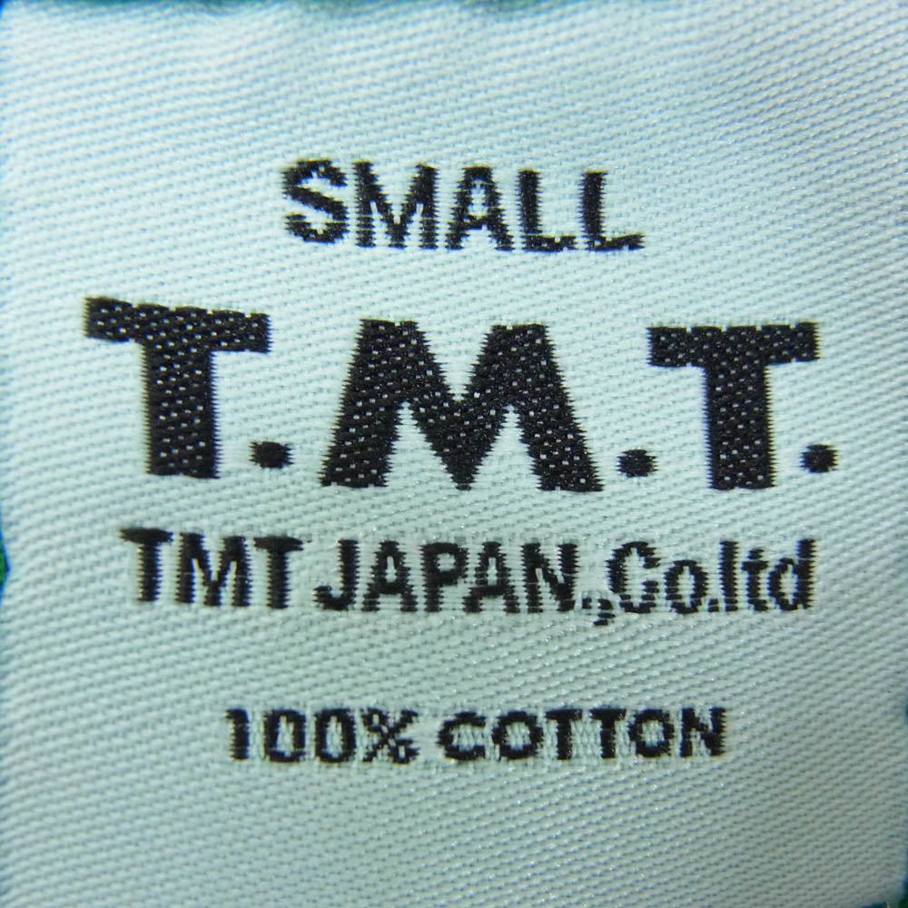 TMT ティーエムティー TST-S11SP24 BIGHOLIDAY アーチ ロゴ コットン 半袖 Tシャツ グリーン系 S【新古品】【未使用】【中古】