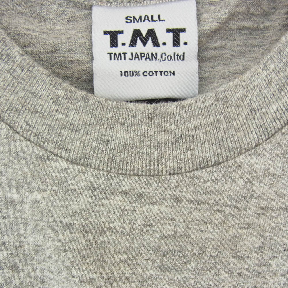 TMT ティーエムティー TCS-S14EC04 BIGHOLIDAY TMT ロゴ コットン 半袖 Tシャツ グレー系 S【新古品】【未使用】【中古】