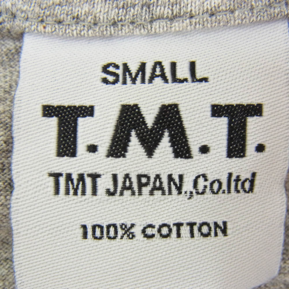 TMT ティーエムティー TCS-S14EC04 BIGHOLIDAY TMT ロゴ コットン 半袖 Tシャツ グレー系 S【新古品】【未使用】【中古】