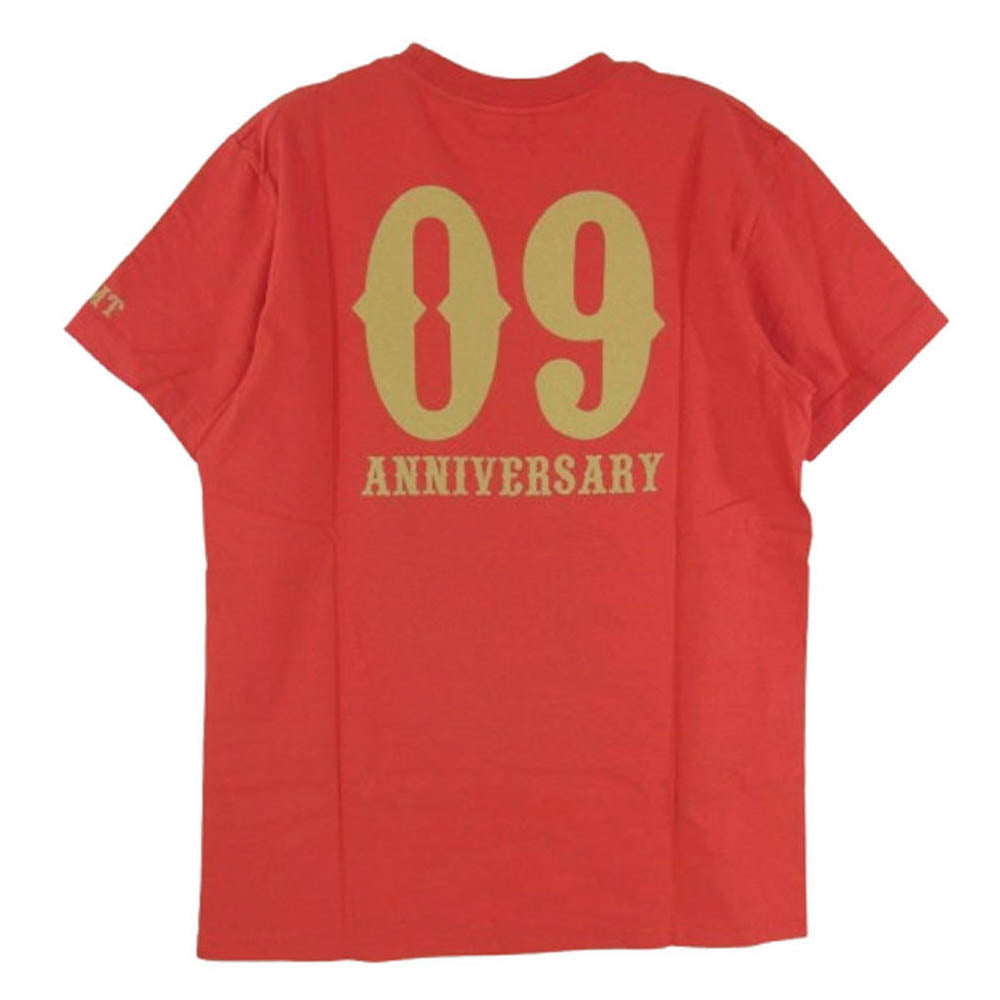 TMT ティーエムティー TCS-S12SP28 フロントプリント 半袖 Tシャツ レッド系 M【新古品】【未使用】【中古】