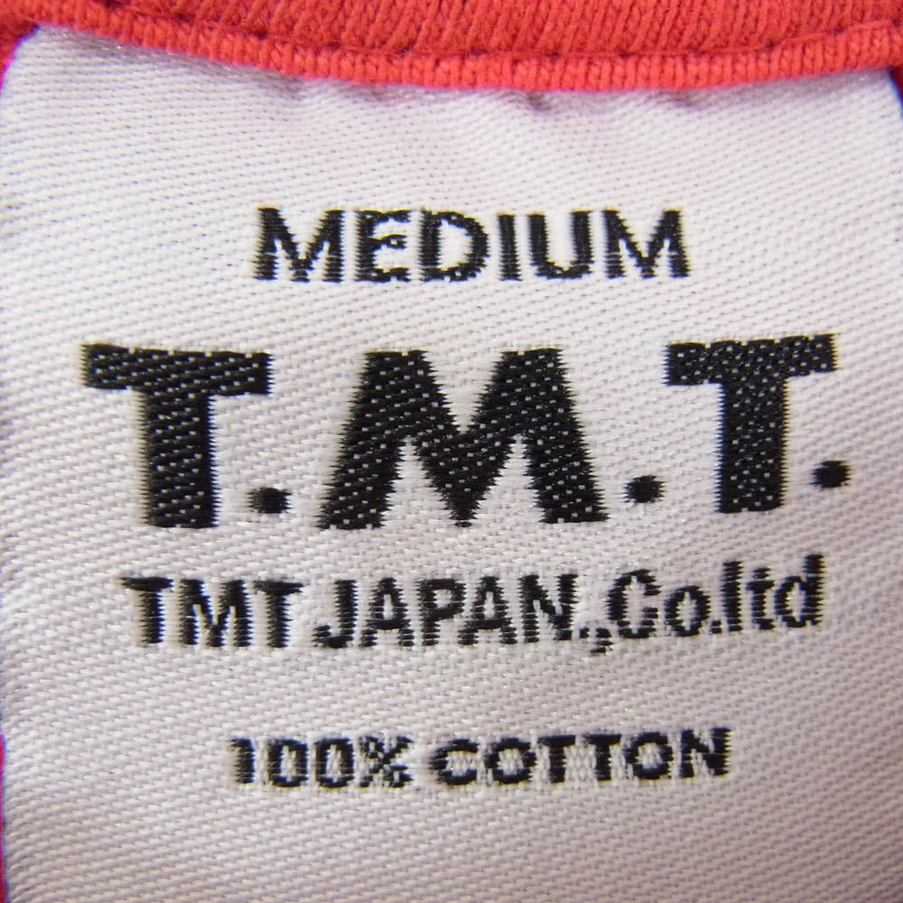 TMT ティーエムティー TCS-S12SP28 フロントプリント 半袖 Tシャツ レッド系 M【新古品】【未使用】【中古】