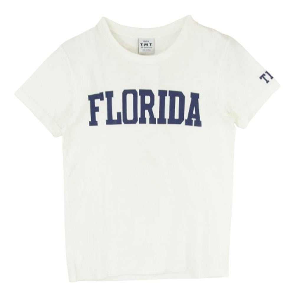TMT ティーエムティー FLORIDA ロゴ コットン 半袖 Tシャツ オフホワイト系 S【新古品】【未使用】【中古】