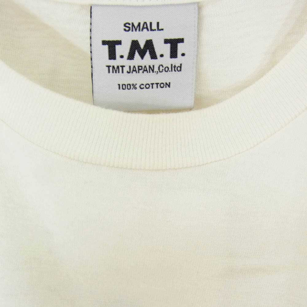 TMT ティーエムティー FLORIDA ロゴ コットン 半袖 Tシャツ オフホワイト系 S【新古品】【未使用】【中古】