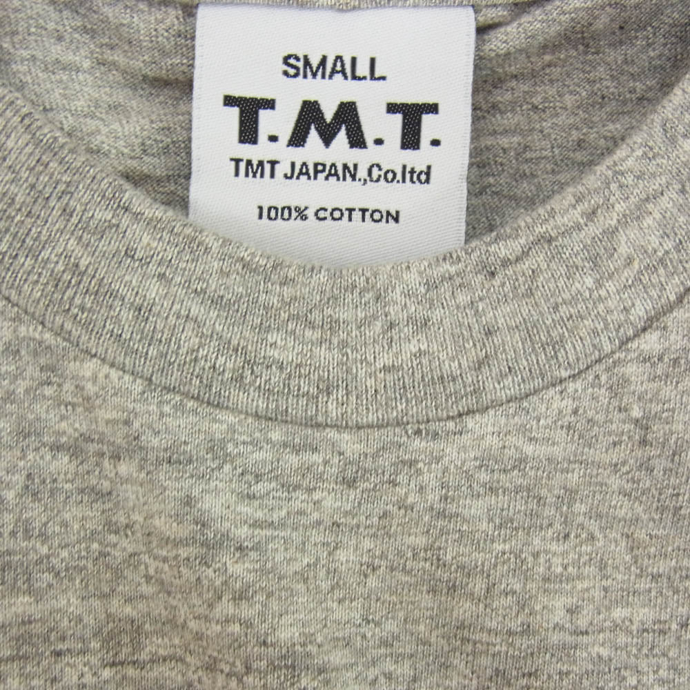 TMT ティーエムティー CS-F17BL01 CALIFORNIA フロントプリント コットン 半袖 Tシャツ グレー系 S【新古品】【未使用】【中古】