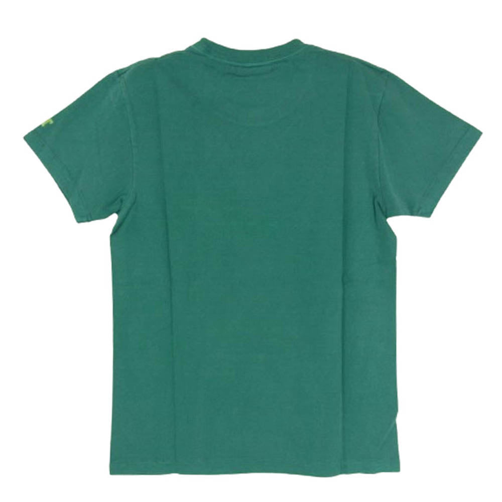 TMT ティーエムティー TCS-S13SP73 MALIBU フロントプリント コットン 半袖 Tシャツ グリーン系 S【新古品】【未使用】【中古】