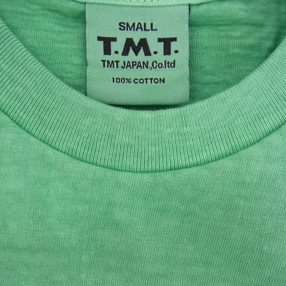 TMT ティーエムティー TCS-S14SP80 BIG HOLIDAY フロントプリント 半袖 Tシャツ グリーン系 S【新古品】【未使用】【中古】