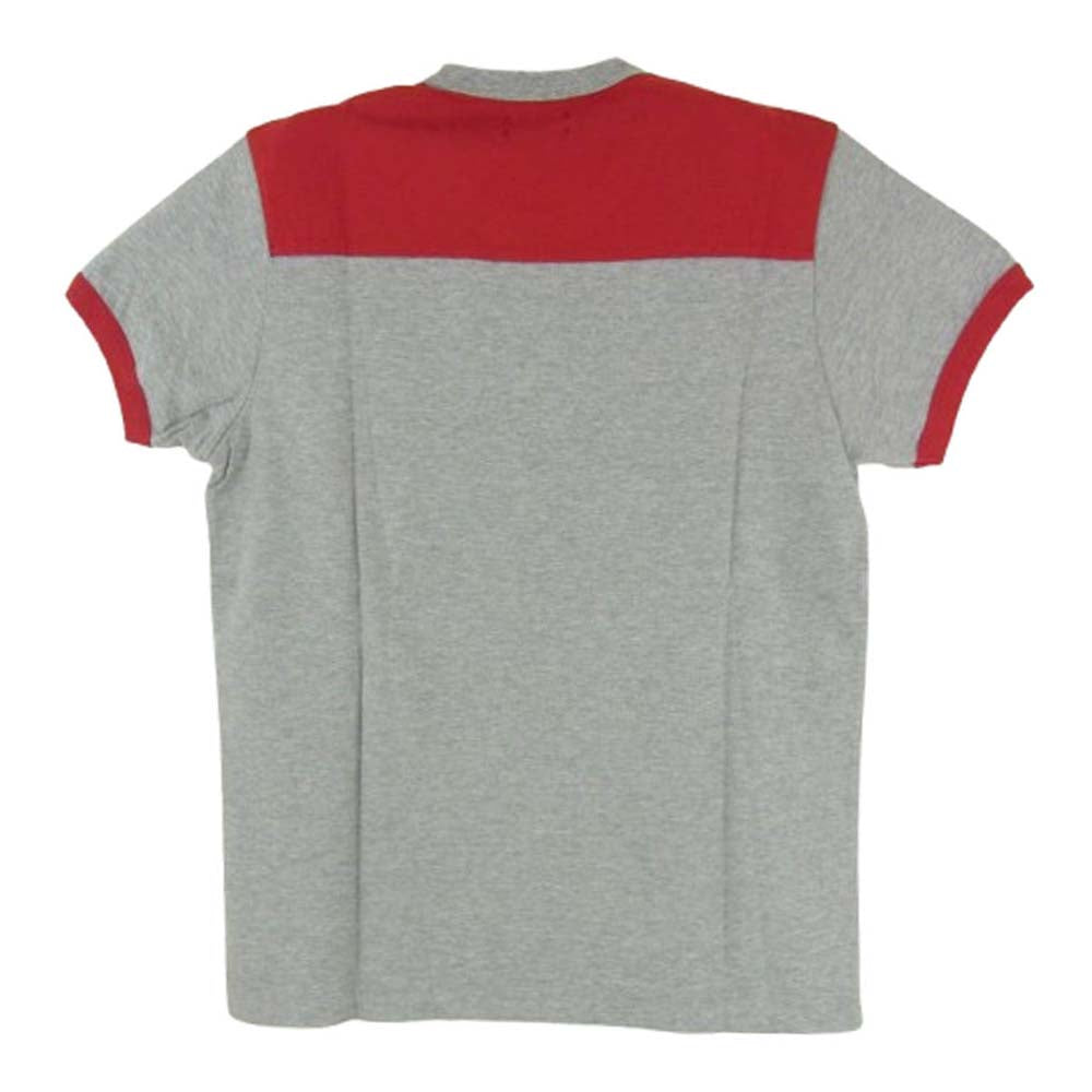 TMT ティーエムティー TCS-S18SP01 FOOTBALL JERSEY フロントプリント コットン 半袖 フットボール Tシャツ グレー系 レッド系 S【新古品】【未使用】【中古】