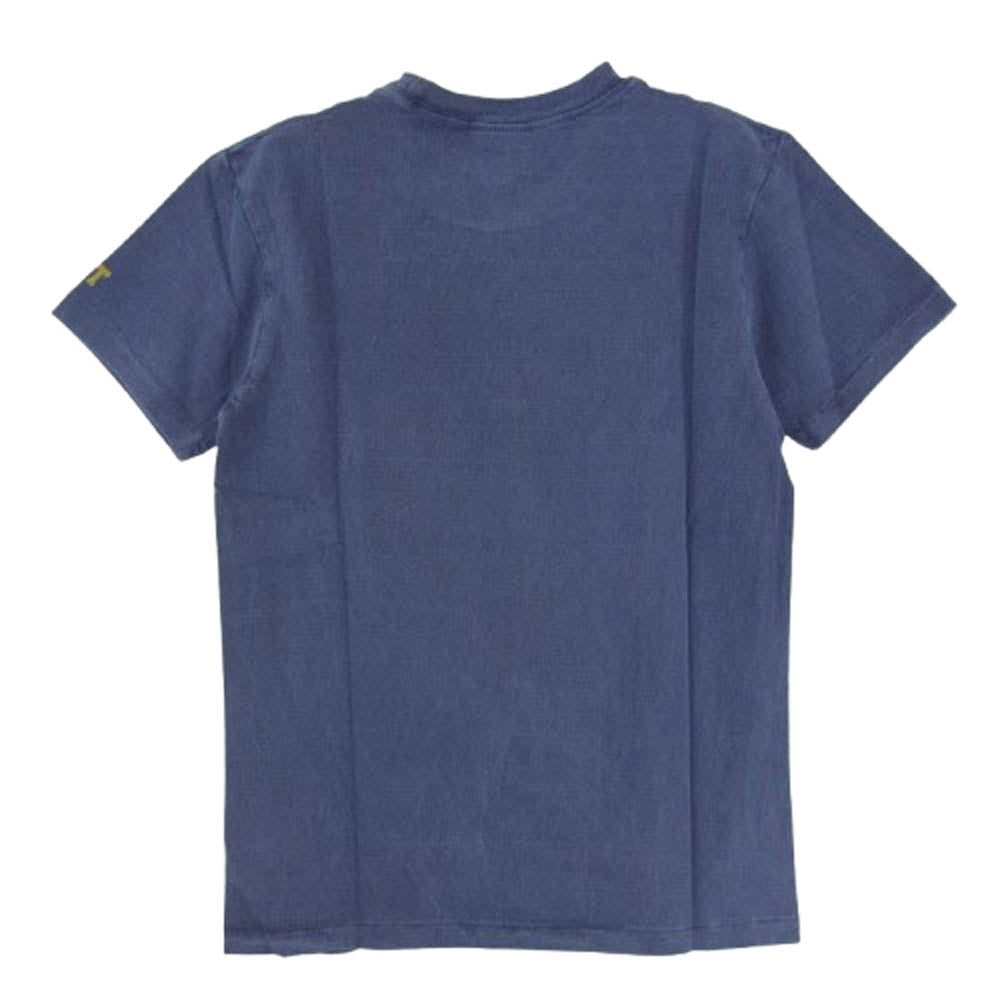 TMT ティーエムティー TCS-S12SP26 フロントプリント コットン 半袖 Tシャツ ネイビー系 S【新古品】【未使用】【中古】