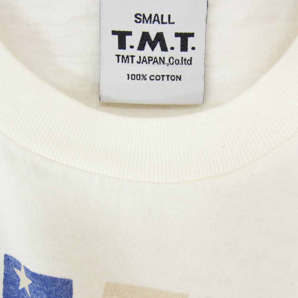 TMT ティーエムティー TCS-F11SP12 TMT YOURSロゴ コットン 半袖 Tシャツ オフホワイト系 S【新古品】【未使用】【中古】