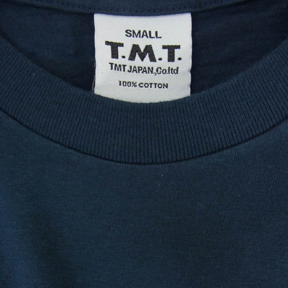 TMT ティーエムティー TCS-S14SP12 NEW YORK ロゴ コットン 半袖 Tシャツ ネイビー系 S【新古品】【未使用】【中古】