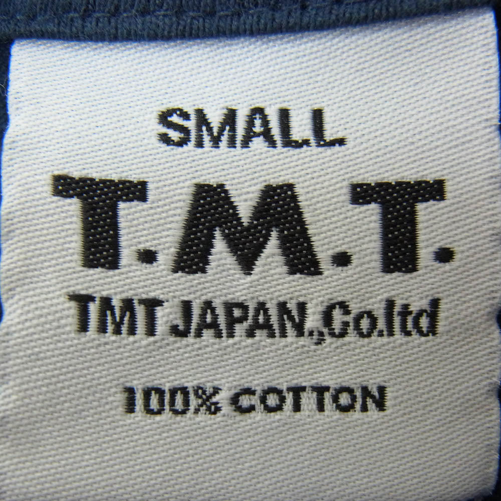 TMT ティーエムティー TCS-S14SP12 NEW YORK ロゴ コットン 半袖 Tシャツ ネイビー系 S【新古品】【未使用】【中古】