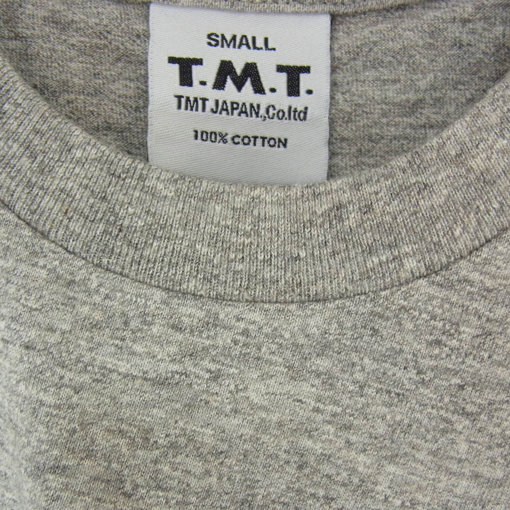 TMT ティーエムティー TCS-S14SP12 NEW YORK フロントプリント コットン 半袖 Tシャツ グレー系 S【新古品】【未使用】【中古】