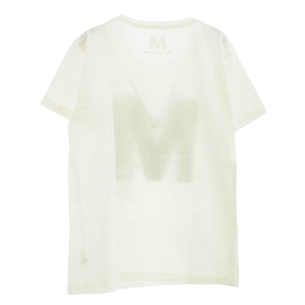エム 12HS-MST007 THANK YOU FRIEND ロゴ プリント Tシャツ 半袖 カットソー オフホワイト系 M【新古品】【未使用】【中古】