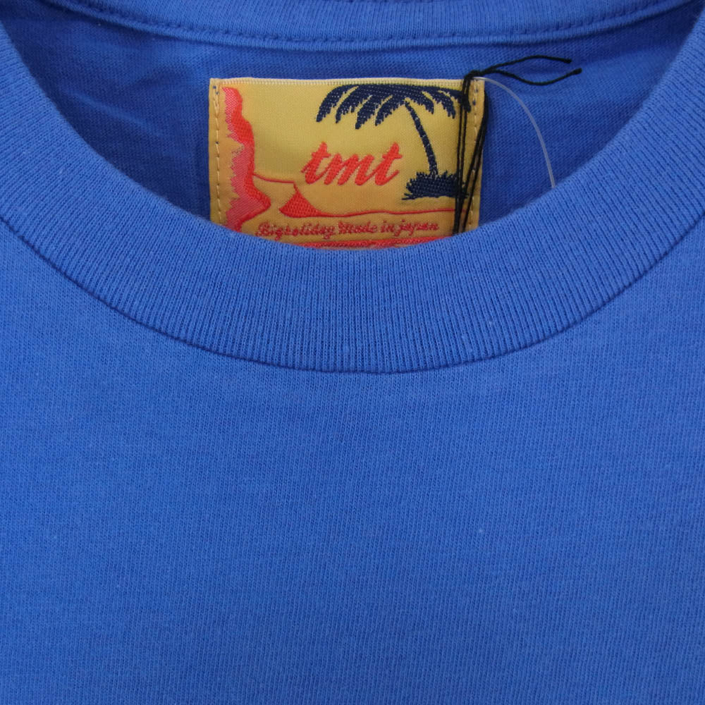 TMT ティーエムティー TCS-F16SP03 ALOHA ロゴ コットン 半袖 Tシャツ ブルー系 S【新古品】【未使用】【中古】
