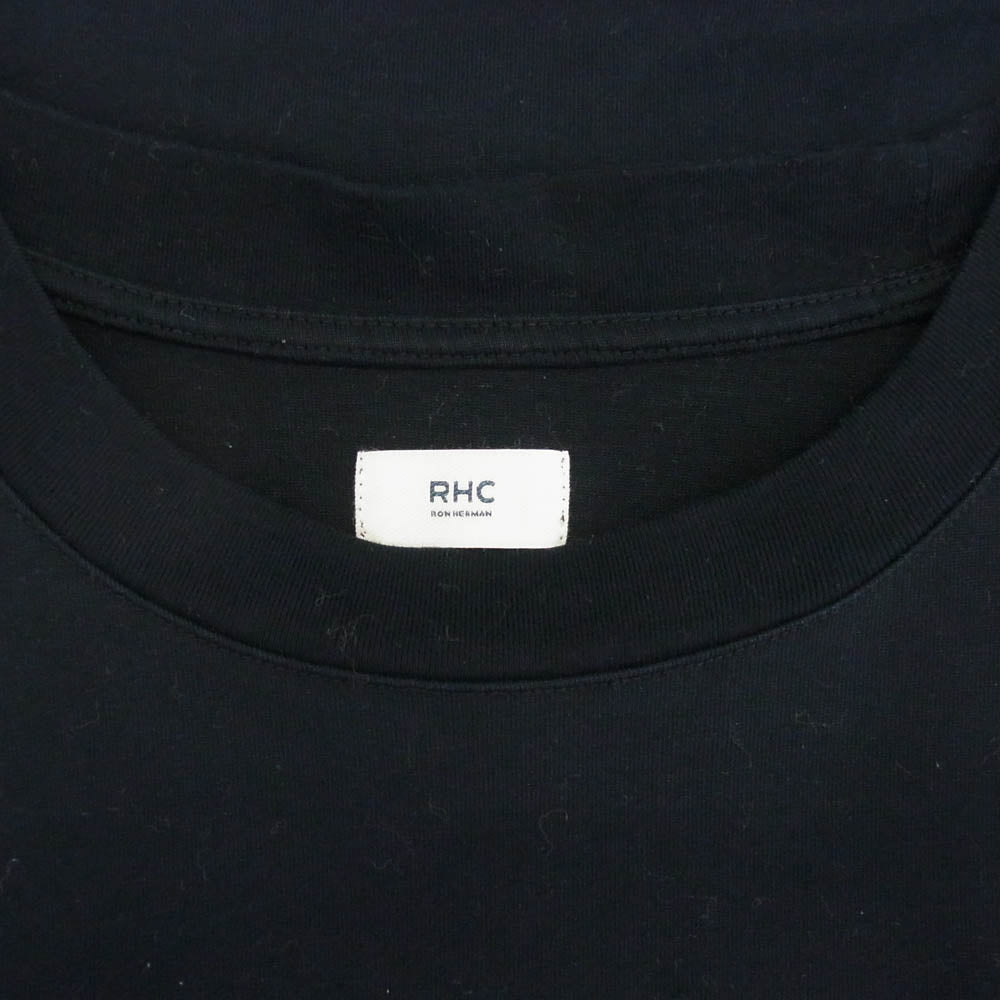 Ron Herman ロンハーマン 24SS 3920900004 Organic Cotton Heavy Tee オーガニックコットン ヘヴィーウェイト Tシャツ 半袖カットソー ブラック系 S【中古】