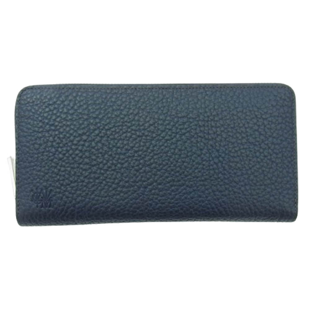 COCOMEISTER ココマイスター MATTSHRINK ALLALONG マットシュリンクオールアロング ロングウォレット 長財布 ネイビー系【極上美品】【中古】