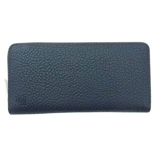COCOMEISTER ココマイスター MATTSHRINK ALLALONG マットシュリンクオールアロング ロングウォレット 長財布 ネイビー系【極上美品】【中古】