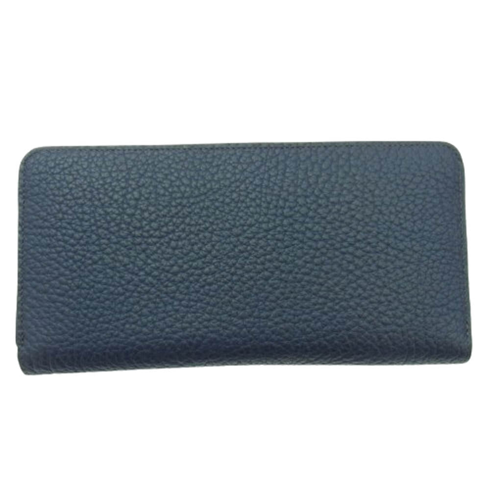 COCOMEISTER ココマイスター MATTSHRINK ALLALONG マットシュリンクオールアロング ロングウォレット 長財布 ネイビー系【極上美品】【中古】
