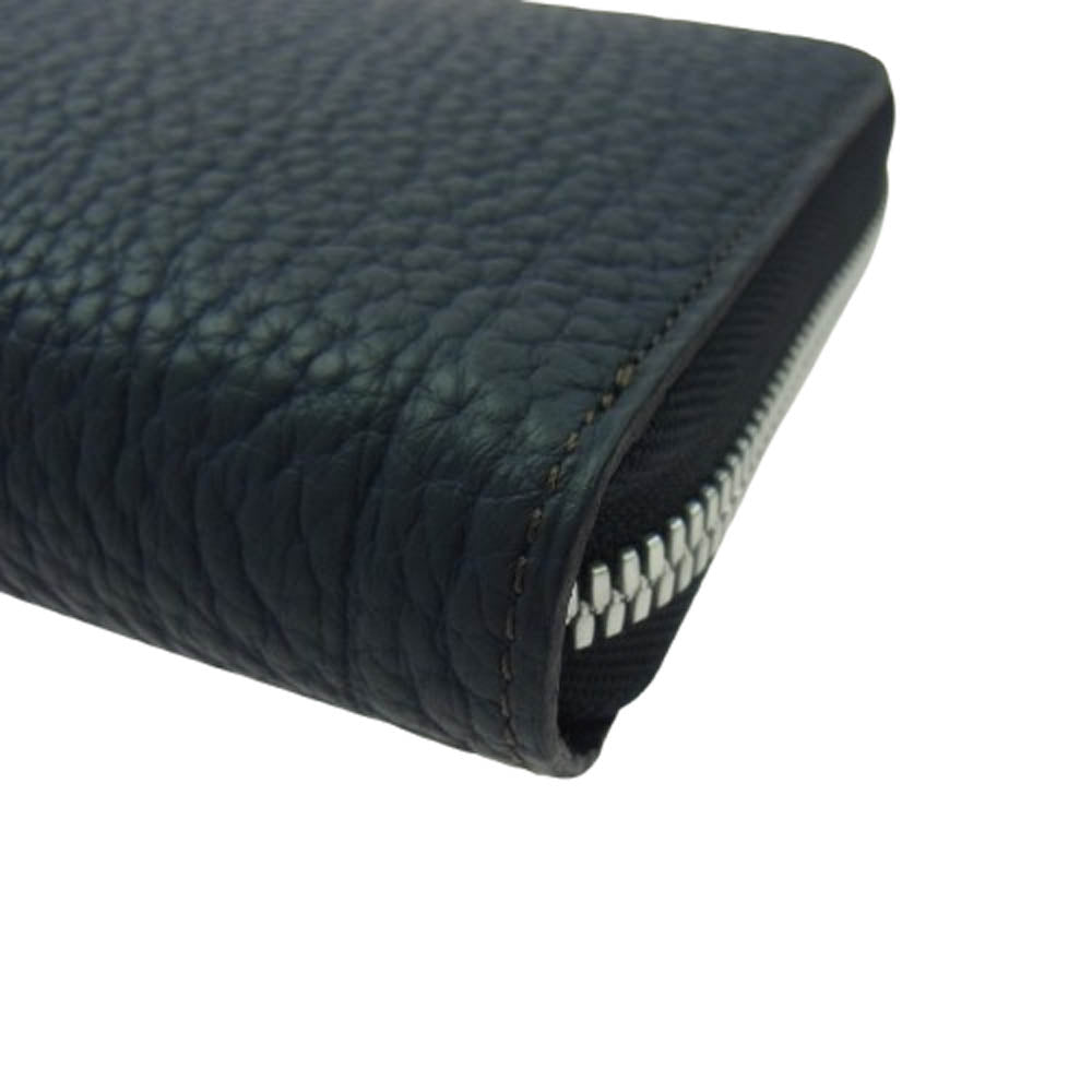 COCOMEISTER ココマイスター MATTSHRINK ALLALONG マットシュリンクオールアロング ロングウォレット 長財布 ネイビー系【極上美品】【中古】