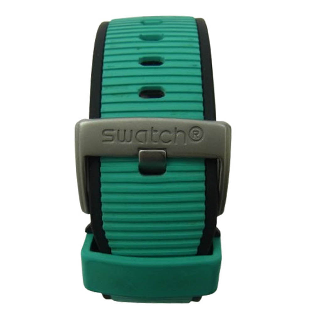 Swatch スウォッチ SB07S111 MINT TRIM クォーツ 腕時計 シルバー系 グリーンブルー系【中古】