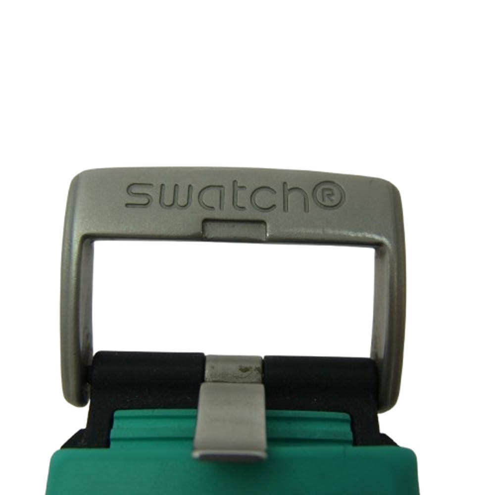 Swatch スウォッチ SB07S111 MINT TRIM クォーツ 腕時計 シルバー系 グリーンブルー系【中古】