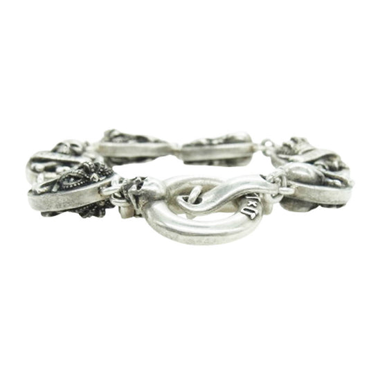 Justin Davis ジャスティンデイビス SBJ545 DUAL SPILIT デュアル スピリット ブレスレット シルバー系【中古】