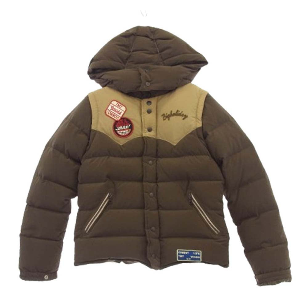 TMT ティーエムティー TJK-F1010 3WAY アウター 中綿 ジャケット ベスト フード付き アウター ブルゾン ブラウン系 S【中古】