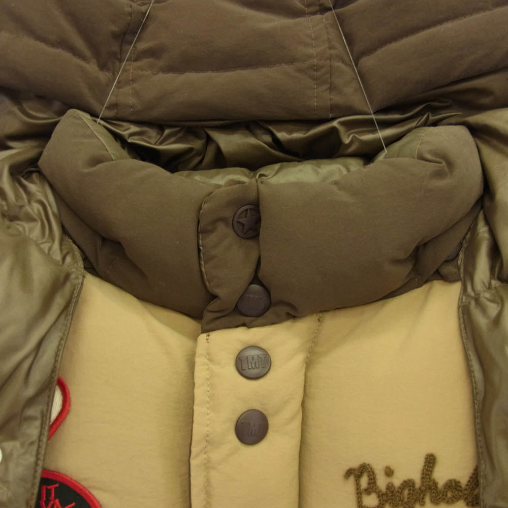 TMT ティーエムティー TJK-F1010 3WAY アウター 中綿 ジャケット ベスト フード付き アウター ブルゾン ブラウン系 S【中古】